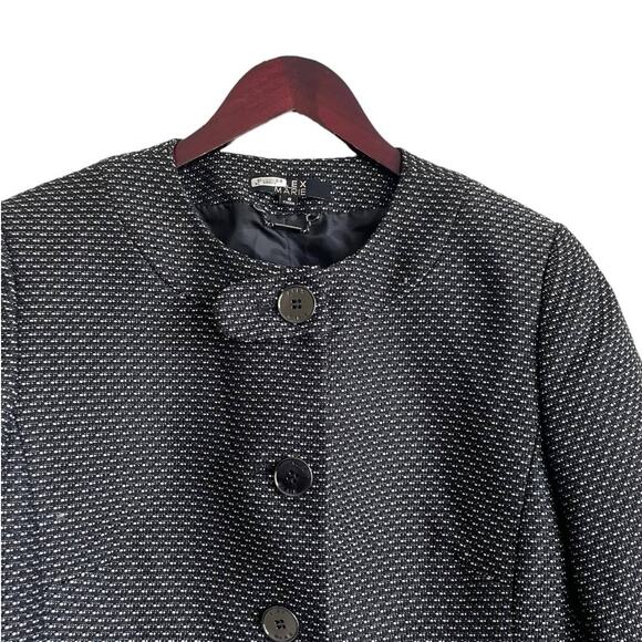 Alex Marie Jacket Women  Size 8 Black Oversize Blazer‎ Buttons Career Workwear - Picture 14 of 16